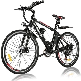 MYATU Bicicleta Bicicleta Eléctrica de Montaña 26" MYATU, Bicicleta Eléctrica Unisex con Batería Extraíble 36V 10.4Ah, Bici Electrica para Adultos con Cambios de Marcha 21 Vel