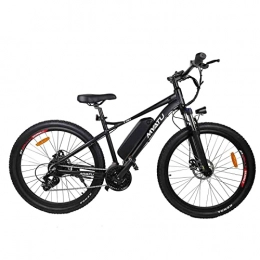 VANKEL Bicicletas de montaña eléctrica Bicicleta eléctrica de montaña de MYATU, 27, 5 pulgadas, con cambio Shimano de 21 marchas, motor de 250 W, batería de iones de litio de 36 V 8 Ah, marco de aluminio, para hombre y mujer, color negro