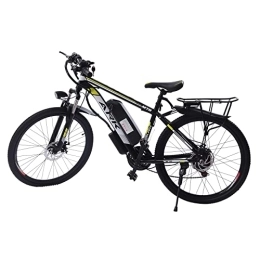 Bicicleta eléctrica de montaña eléctrica de 26 pulgadas para hombre y mujer, 21 velocidades, con pantalla LCD, 3 modos de conducción, 25 KMH, 48 V, 10 Ah, batería de litio, resistencia 20 – 30 km,