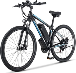 HFRYPShop Bicicletas de montaña eléctrica Bicicleta Eléctrica E-MTB 29'', E-Bike Frenos Hidráulicos, Batería Litio 48V 13Ah(624Wh) 90KM, 72N.m, Shimano de 21 Velocidades, E-Bike MTB Pedal Assist (Blue-29'')