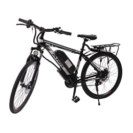 Lightakai Bicicletas de montaña eléctrica Bicicleta eléctrica eléctrica de 26 pulgadas, 250 W, motor de 25 kmh y 21 velocidades, batería de litio extraíble de 48 V10 Ah, con pantalla LCD y guardabarros para hombre y mujer (capacidad de
