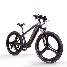 RICH BIT Bicicleta Bicicleta eléctrica, Freno de Disco hidráulico de 29 '' Bicicleta de montaña eléctrica para Adultos con batería de Iones de Litio extraíble de 48V / 10Ah, Motor de 500W y Shimano de 7 velocidades