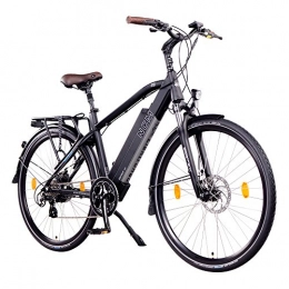 NCM Bicicleta Bicicleta urbana eléctrica NCM Venice de 48 V y 28 pulgadas, color negro, con motor trasero de 250 W, batería de litio de 13 Ah y 624 Wh, DE248UI5700MB+MB4813H9517, Negro