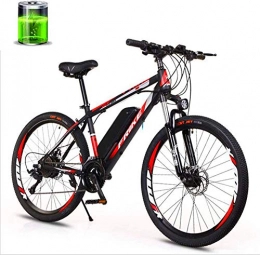 HUAQINEI Bicicletas de montaña eléctrica Bicicletas eléctricas para adultos Bicicleta de montaña eléctrica para adultos, bicicleta de ciudad de 26 pulgadas y 27 velocidades, batería de litio de 10 Ah, motor de 36 V250 W, resistencia de 50