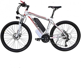 CCLLA Bicicleta CCLLA Bicicleta de montaña eléctrica de 48 V, 26 '', neumático Grueso, Bicicleta eléctrica, 21 velocidades, batería de Iones de Litio de 10 Ah, Frenos de Doble Disco, luz LED