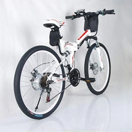 Chicstyleme Bicicletas Electricas Plegables Ligeras Bicicleta Elctrica Ciudad/Montaa con Batera de Litio Desmontable Aleacin de Aluminio,250W de Alta Potencia, 26", 36V 10.4AH, Freno de Disco