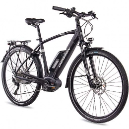 CHRISSON Bicicletas de montaña eléctrica CHRISSON E-Bike Pedelec E-Actourus 2019 - Bicicleta de Trekking para Hombre con 10G Deore Bosch PL, Color Negro Mate