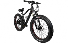Desconocido Bicicletas de montaña eléctrica Cremallera invisibilidad eléctrica grasa bicicleta 26" MTB 10AH - negro mate