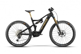 WHISTLE Bicicletas de montaña eléctrica E-Bike 2022 MTB Full Carbon 2022 White B-Rush C9.2 12 V talla 44 color negro / oro