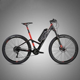Xinxie1 Bicicletas de montaña eléctrica Eléctrica de bicicletas de montaña, 26 pulgadas plegable E-Bici con súper ligero de aleación de magnesio 6 rayos de la rueda integrada, prima la suspensión plena y 11 de velocidad de engranajes, Rojo