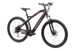 F.lli Schiano Bicicletas de montaña eléctrica F.lli Schiano Braver 27.5", MTB Bicicleta Electrica, Unisex Adulto, Negra-roja