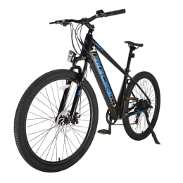 Fafrees Bicicleta Fafrees Bicicleta de Asistencia Eléctrica de 27, 5 Pulgadas, Bicicleta de Montaña para Ciudad con Motor de 250 W 36 V 10 Ah, Horquilla de Suspensión de Bloqueo Frontal (Azul)
