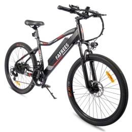 Fafrees Bicicletas de montaña eléctrica Fafrees F100 Bicicleta de montaña eléctrica para mujer 26 pulgadas, 48 V / 11, 6 A, carga 150 kg color negro