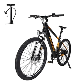 Fafrees Bicicleta Fafrees KRE27.5 - Bicicleta de montaña eléctrica para mujer (27, 5 pulgadas, 250 W, batería de 36 V, 10 Ah, Shimano 7S, para 120 kg, 165 - 198 cm), color naranja