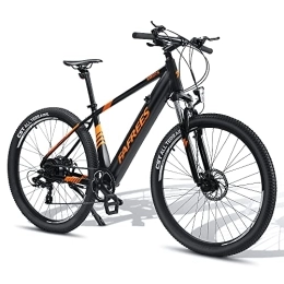 Fafrees Bicicletas de montaña eléctrica Fafrees KRE27.5 Bicicleta eléctrica de 27, 5 pulgadas, bicicleta eléctrica para adultos de 250 W, batería extraíble 36 V 10 Ah, bicicleta eléctrica de asistencia - Negro naranja