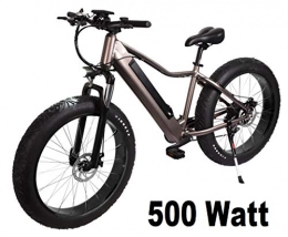 E-ROCK Bicicletas de montaña eléctrica Fat Tire Subcross Bicicleta elctrica de 26 pulgadas, 500 W, con batera integrada