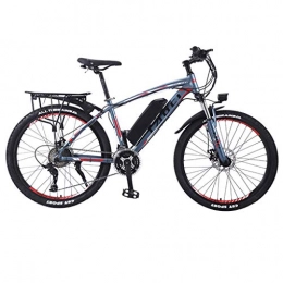FFF-HAT Bicicleta FFF-HAT Bicicleta eléctrica de 26 Pulgadas y 27 velocidades para Adultos / Bicicleta eléctrica de Bicicleta de montaña para Hombres, Azul