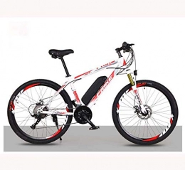 GASLIKE Bicicleta GASLIKE Bicicleta de montaña eléctrica para Adultos, Bicicleta eléctrica de 26 Pulgadas con batería extraíble de Iones de Litio de 36 V 8AH / 10 AH, Cambio de Velocidad 21 / 27, C, 21 Speed 36V8Ah