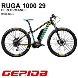 Gepida Bicicletas de montaña eléctrica GEPIDA Mountain Bike eléctrica 29 Ruga 1000 Active 19 Antracita / Amarillo