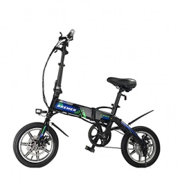 GTYW, Electric Bicycle, Folding Bicycle, 14', 20', Bicycle, Adult Moped, Mini, Adult Battery Car, 36V Battery Life 60km, 48v90km,14'black-36V7.8A