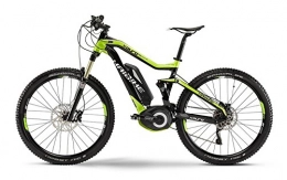  Bicicletas de montaña eléctrica Haibike - Bicicleta de montaña Xduro FullSeven RX 27.5, color negro y verde, 45 cm