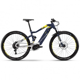 HAIBIKE Bicicleta Haibike Sduro fullnine 7.0E-Bike 500WH S de Mountain Bike Azul / Plata / Citron Mate, Color Blau / Silber / Citron Matt, tamao 48 - L