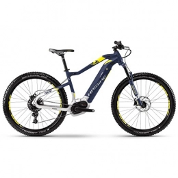 HAIBIKE Bicicletas de montaña eléctrica Haibike Sduro hardseven 7.0500WH 11de G NX bcxp (2018), Azul / Citron / Plata, Talla L