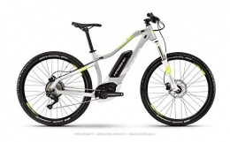 HAIBIKE Bicicletas de montaña eléctrica Haibike Sduro HardSeven Life 4.0 - Bicicleta elctrica para mujer (27, 5 pulgadas, talla M), color gris y amarillo