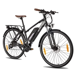 ROCKSHARK Bicicletas de montaña eléctrica Hiland Bicicleta eléctrica Trekking Pedelec Citybike de 28 Pulgadas, con Cambio Shimano de 21 Marchas, Motor de 250 W, batería de Iones de Litio de 10, 4 Ah, 25 km / h, para Hombre y Mujer