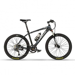 HLeoz Bicicleta HLeoz 26" E-Bike, Bicicleta Eléctrica de Montaña, 240W Batería 36V 6.8Ah 9 Velocidades para Altura 160-190 cm Unisex Adulto, Negro