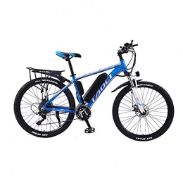KangHan Bicicletas de montaña eléctrica KangHan Bicicleta eléctrica para Adultos 26"36V 350W Bicicleta eléctrica para Hombre Mujer Motor de Engranaje sin escobillas de Alta Velocidad Gear Speed E-Bike, Azul, 13AH80KM