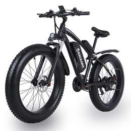 KELKART Bicicletas de montaña eléctrica KELKART Fat Tire - Bicicleta eléctrica de montaña de 26 x 4, 0 pulgadas con batería de ion de litio extraíble de 48 V y 17 Ah y cambio de 21 velocidades para adultos