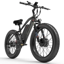 Kinsella Bicicletas de montaña eléctrica Kinsella LANKELEISI MG740 Bicicleta eléctrica todoterreno con motor dual delantero y trasero (nueva en 2023)