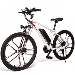 Lixada 26 Pulgadas 350W Bicicleta Eléctrica Power Assist E-Bike Motor Ciclomotor (Blanco)