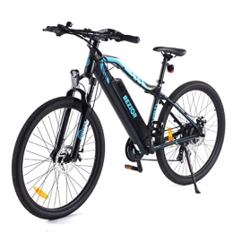 MANPATEL Bicicletas de montaña eléctrica MANPATEL Bicicletas eléctricas 250W con Batería 48V 12.5Ah Bicicleta Electrica 27.5in para Ciclismo al Aire Libre Azul