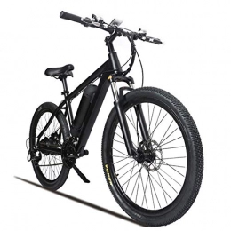 Home store Bicicletas de montaña eléctrica Negro Bicicletas Eléctricas para Adultos, con Batería Extraíble de 36V / 10Ah, Híbrido de 21 velocidades, para Ciclismo al Aire Libre, Viajes, Ejercicio