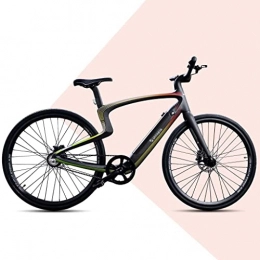 trends4cents Bicicletas de montaña eléctrica NewUrtopia - Bicicleta eléctrica inteligente completa de carbono, talla L, modelo Rainbow (negro multicolor), 35 Nm, proyección antirrobo, control por voz, ultraligera