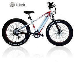 Esonic Bicicletas de montaña eléctrica s de fatbike Fat E-Bike estndar 26Pedelec / spedelec, color Wei, tamao 26