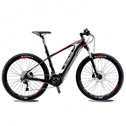 SAVADECK Knight9.0 Bicicleta de Carbono e-Bici elctrica Bicicleta de montaña Pedalec-Asistencia MTB con Shimano SLX M6000 20S y 36V/10.4Ah Batera de in de Litio Samsung extrable (27.5 * 17'')