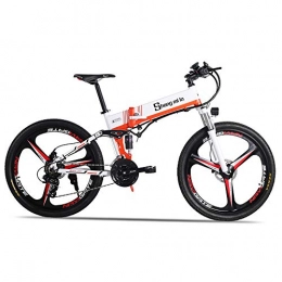 Shengmilo Bicicletas de montaña eléctrica Shengmilo-M80 Bicicleta de montaña elctrica 350w, E-Bici Plegable de 26 Pulgadas, suspensin Completa de 48 V 13Ah y Velocidad de Shimano 21