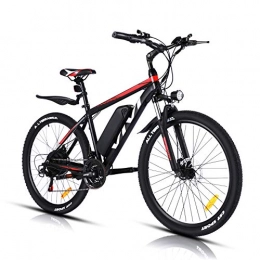 Vivi Bicicleta VIVI Bicicleta Eléctrica 26'' E-Bike, 350W Bicicleta Eléctrica de Montaña, Bici Electrica para Adulto, Bicicleta Eléctrica con 36V 10.4Ah Batería de Litio extraíble, Shimano 21vel (Rojo)
