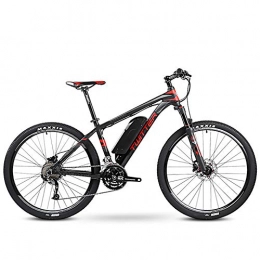 Z＆S Bicicleta Z＆S Bicicleta eléctrica de 27.5 Pulgadas Mountain, 36V 10.4Ah Batería de Litio DC Rueda Trasera sin escobillas Rueda integrada Motor Negro y Rojo, Red
