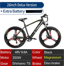 ZXM Bicicletas de montaña eléctrica ZXM Bicicleta de montaña de 26 / 27.5 Pulgadas, 48V 9.6Ah Batería de Litio 350W Bicicleta eléctrica, Asistente de Pedal de 5 Niveles Horquilla de suspensión bloqueable MTB