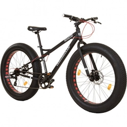 Coyote Bicicleta 17 'Coyote fatman Fat Bike 26' X 4.0 'Fat Tyre Negro negro