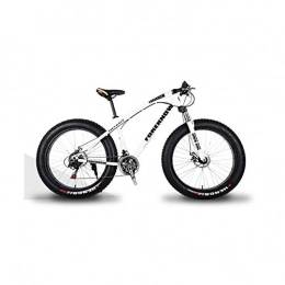 ACDRX Bicicletas de montaña Fat Tires ACDRX - Bicicleta de montaña para hombre de 26 pulgadas, de acero de alto carbono Hardtail bicicleta de montaña, asiento ajustable, 21 velocidades