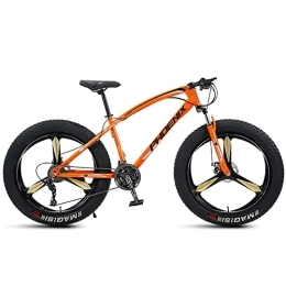 Bananaww Bicicletas de montaña Fat Tires Bananaww Bicicleta de Montaña de Carbono Suspensión Doble Completa 26 Pulgadas, Shimano de 21 velocidades, Freno de Disco, Fully MTB, Freno de Disco Hidráulico para Hombre y Mujer, Black Orange
