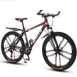 GXQZCL-1 Bicicletas de montaña Fat Tires Bicicleta de Montaa, BTT, 26" bicicletas de montaña, bicicletas de montaña de suspensin delantera con doble freno de disco y suspensin delantera, marco de acero al carbono, 21 de velocidad, velocida
