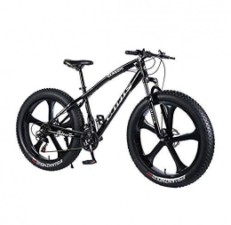 Abrahmliy Bicicleta Bicicleta de montaña 26 × 4.0 pulgadas fat tire MTB bicicleta Marco de acero de alto carbono hombres mujeres hardtail bicicleta de montaña horquilla delantera amortiguadora y doble freno de disco
