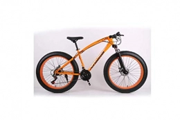 DYM Bicicleta Bicicleta de Montaña 26 Pulgadas Todoterreno Atv 24 Velocidades Moto de Nieve Velocidad Bicicleta de Montaña 4.0 Bicicleta de Neumático Ancho de Neumático Grande, Plata, naranja, UNA