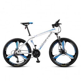 Dsrgwe Bicicletas de montaña Fat Tires Bicicleta de Montaña, Bicicleta de montaña, bicicletas marco de aluminio de aleación, doble freno de disco delantero y de bloqueo Tenedor, de 26 pulgadas de ruedas, velocidad 27 ( Color : White )